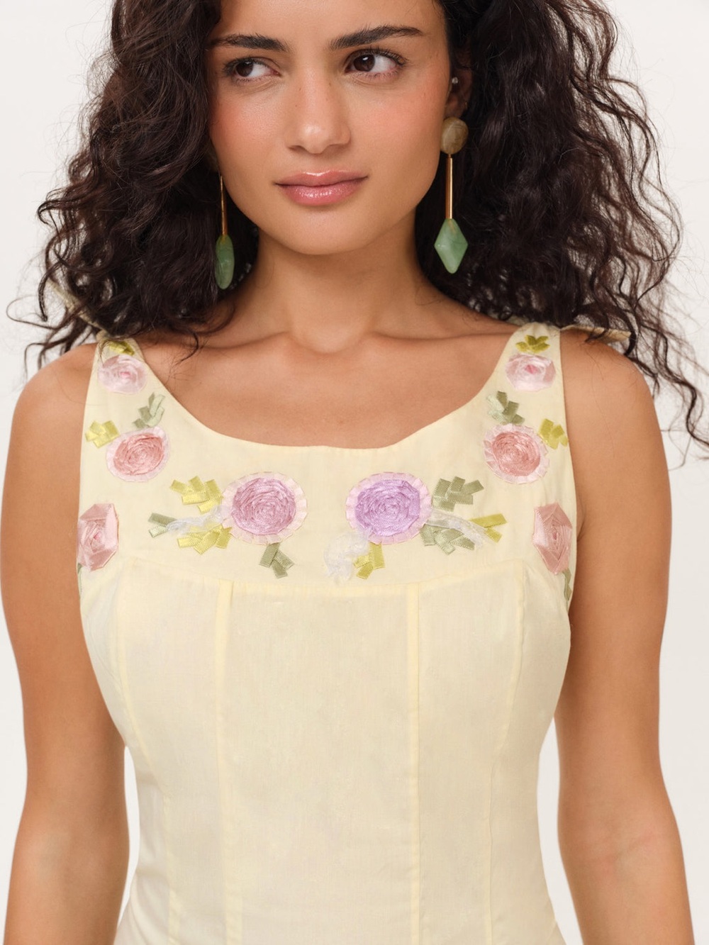 For Love and Lemons Amari Mini Dress Size Medium NWT - Picture 2 of 13